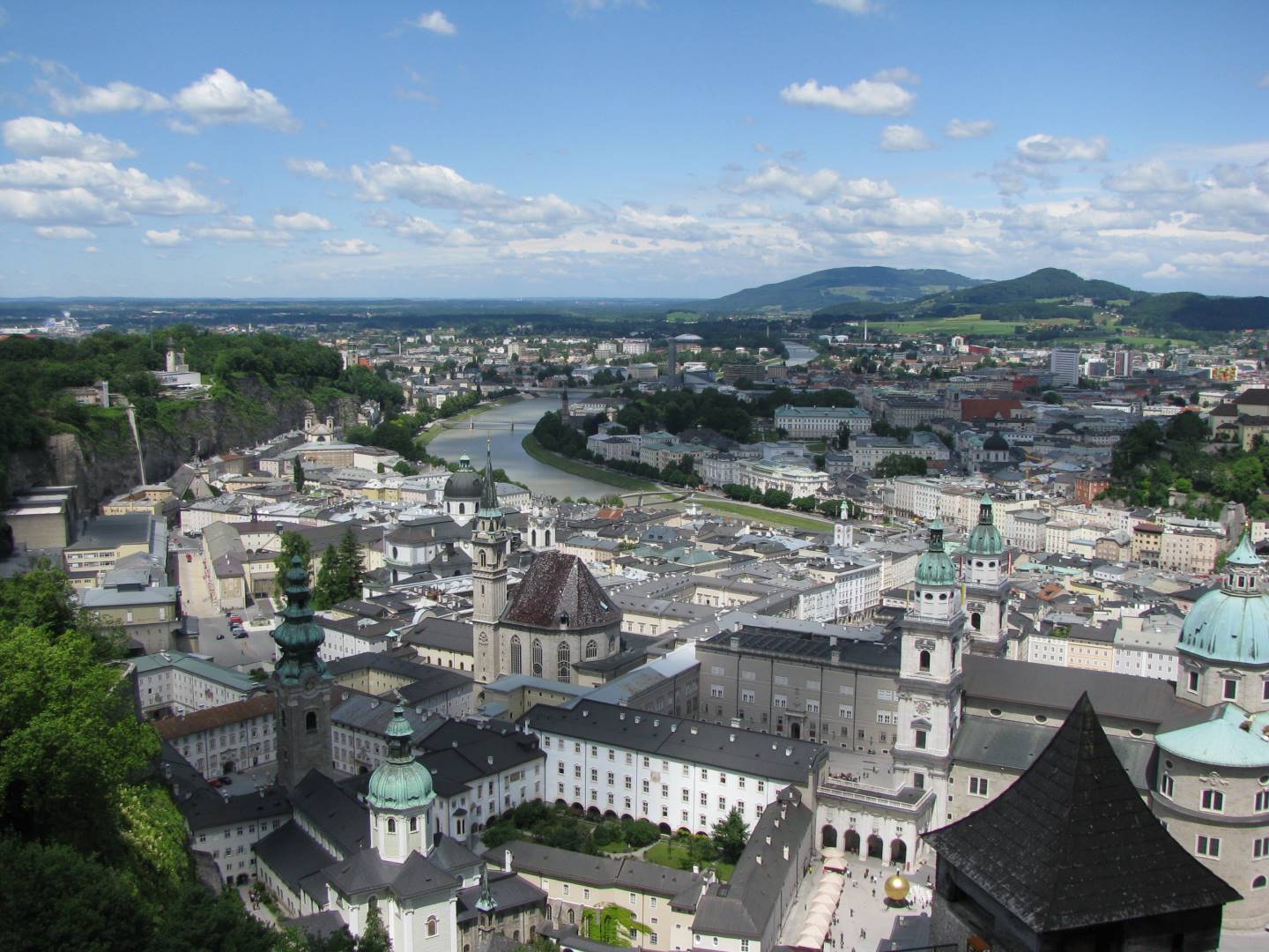 Aussicht über Stadt Salzburg